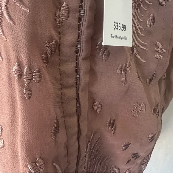 🛍️Red By BKE Dusty Pink Embroidered Tank Top Size Small NWT - Picture 6 of 12